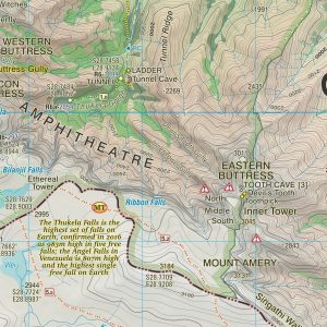 Slingsby Drakensberg North Paper Map for Hikers and Explorers