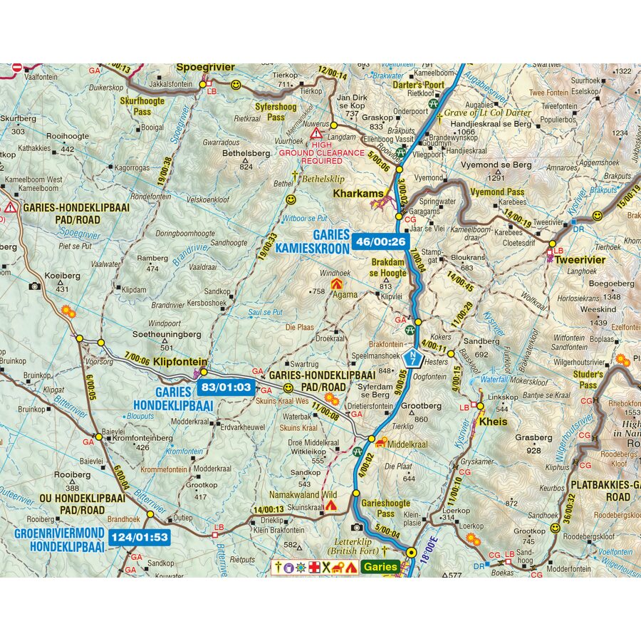 South Africa: Namaqualand Touring Map (Edition 1) - Image 2
