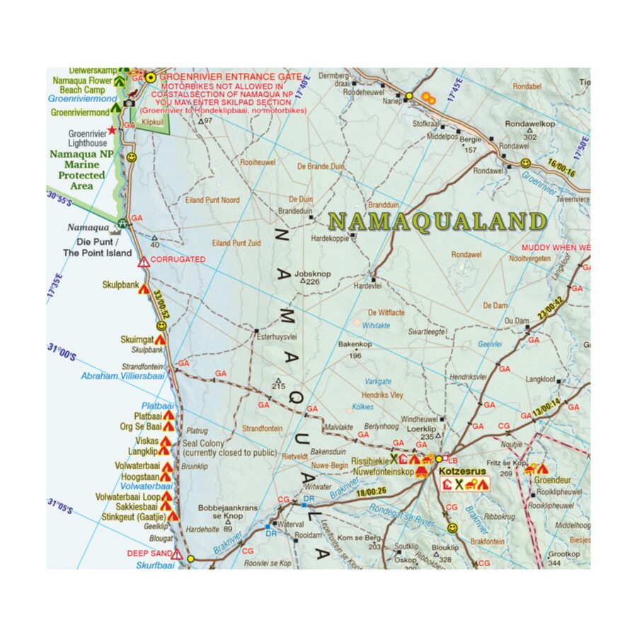 South Africa: Namaqualand Touring Map (Edition 1) - Image 3
